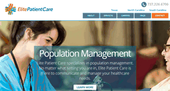 Desktop Screenshot of elitepatientcare.com